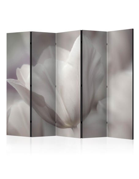 Параван - Tulip - black and white photo II [Room Dividers]