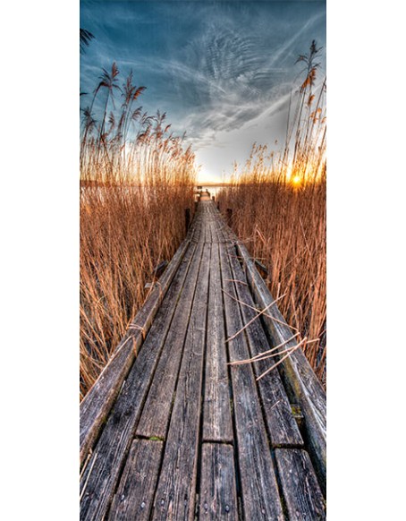 Фототапет за врата - Photo wallpaper - Pier on the lake I