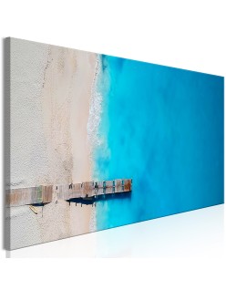 Картина - Sea and Wooden Bridge (1 Part) Narrow Blue