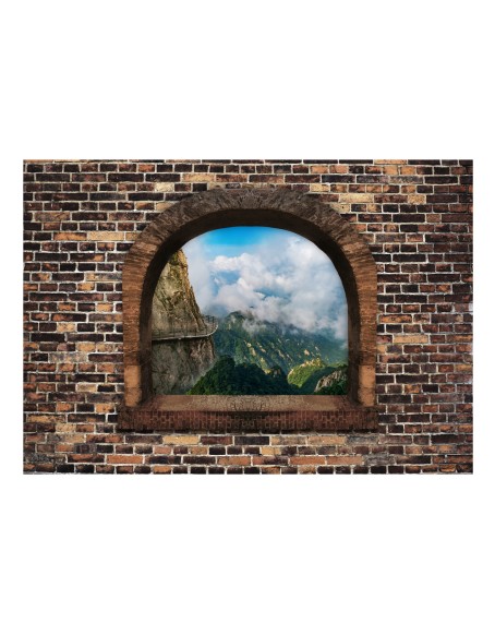 Самозалепващ фототапет - Stony Window: Mountains