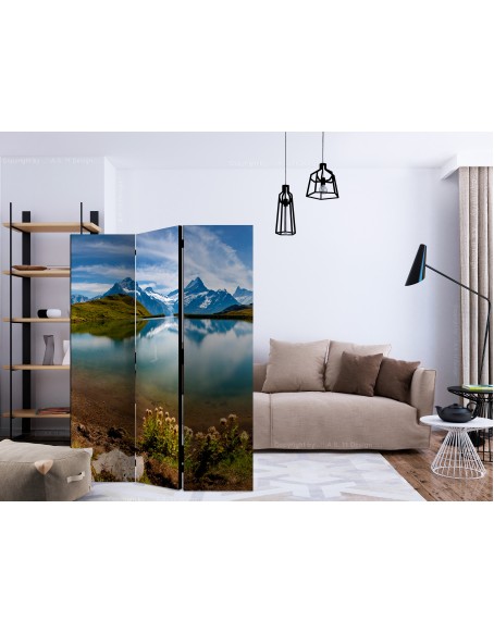 Параван - Lake with mountain reflection, Switzerland [Room Dividers]