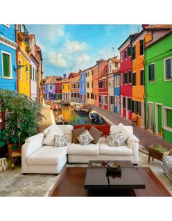 Фототапет -  Colorful Canal in Burano