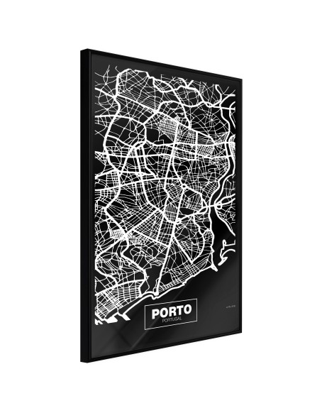 Плакат - City Map: Porto (Dark)