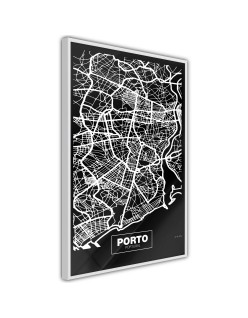 Плакат - City Map: Porto (Dark)