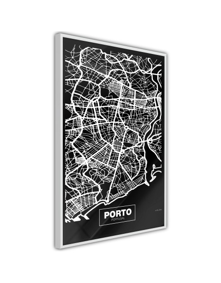 Плакат - City Map: Porto (Dark)