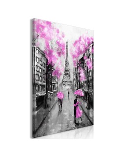 Картина - Paris Rendez-Vous (1 Part) Vertical Pink