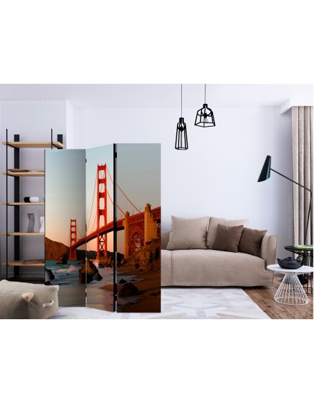 Параван - Golden Gate Bridge - sunset, San Francisco [Room Dividers]