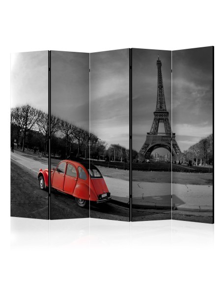 Параван - Eiffel Tower and red car II [Room Dividers]