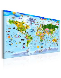 Картина - Children's Map: Colourful Travels