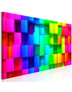 Картина - Colourful Cubes (1 Part) Narrow