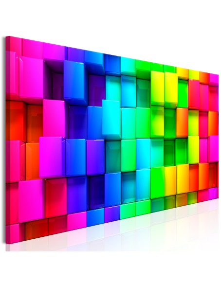 Картина - Colourful Cubes (1 Part) Narrow