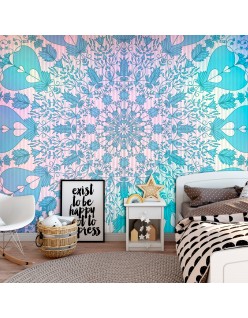 Самозалепващ фототапет - Girly Mandala (Blue)