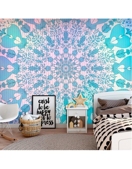 Самозалепващ фототапет - Girly Mandala (Blue)