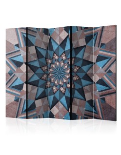 Параван - Star Mandala (Brown and Blue) II [Room Dividers]