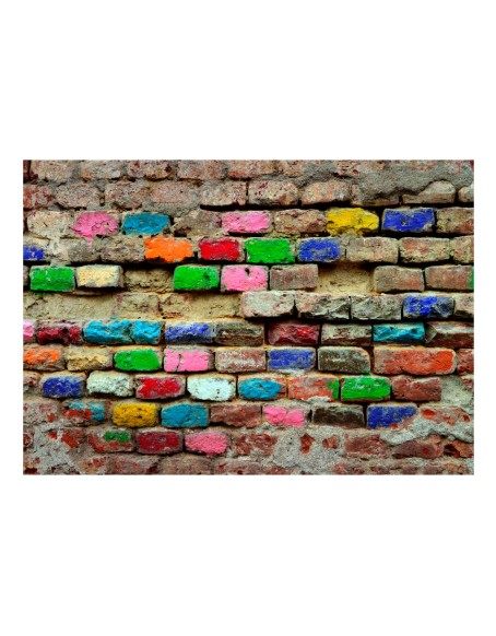 Самозалепващ фототапет - Colourful Bricks