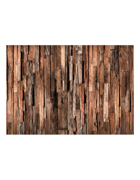 Самозалепващ фототапет - Wooden Curtain (Brown)