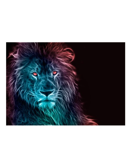 Фототапет - Abstract lion - rainbow