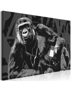 Картина - Pop Art Monkey (1 Part) Narrow Grey