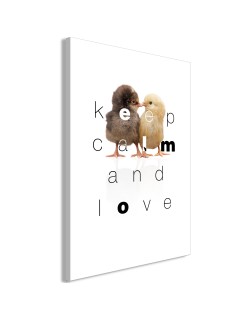 Картина - Keep Calm and Love (1 Part) Vertical