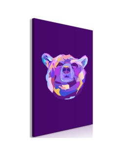 Картина - Colourful Bear (1 Part) Vertical