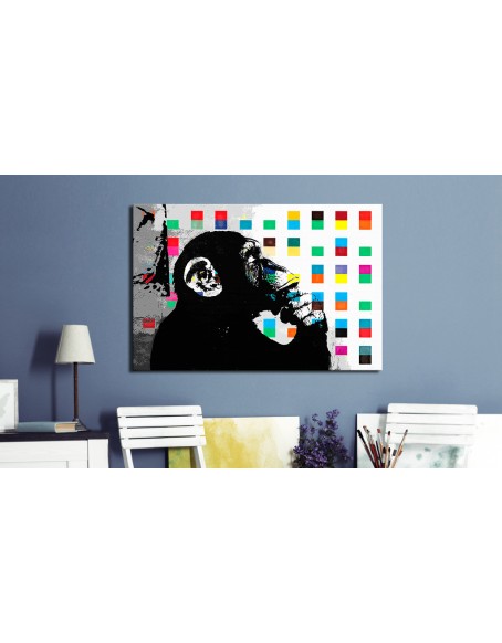 Картина - Banksy The Thinker Monkey 