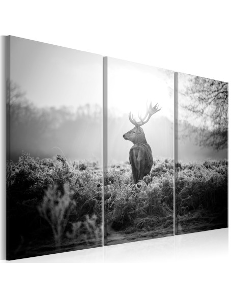 Картина - Black and White Deer I