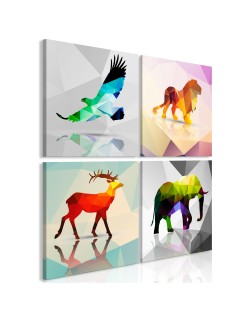 Картина - Colourful Animals (4 Parts)