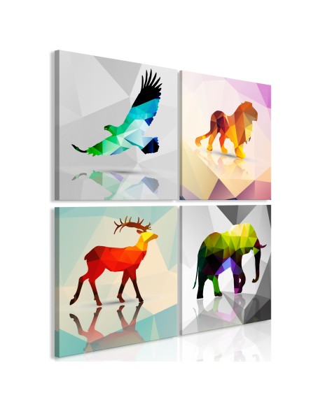 Картина - Colourful Animals (4 Parts)