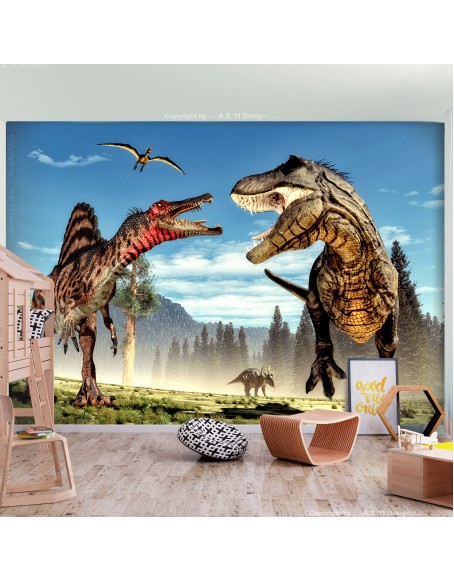 Фототапет - Fighting Dinosaurs