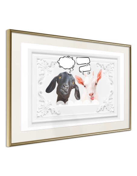 Плакат - Conversation of Two Goats