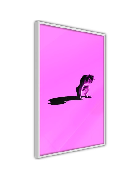 Плакат - Monkey on Pink Background