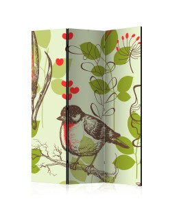 Параван - Bird and lilies vintage pattern [Room Dividers]