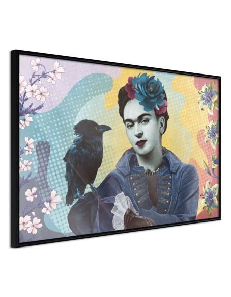 Плакат - Frida with a Raven