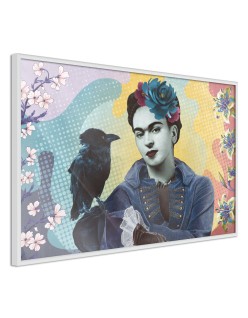 Плакат - Frida with a Raven