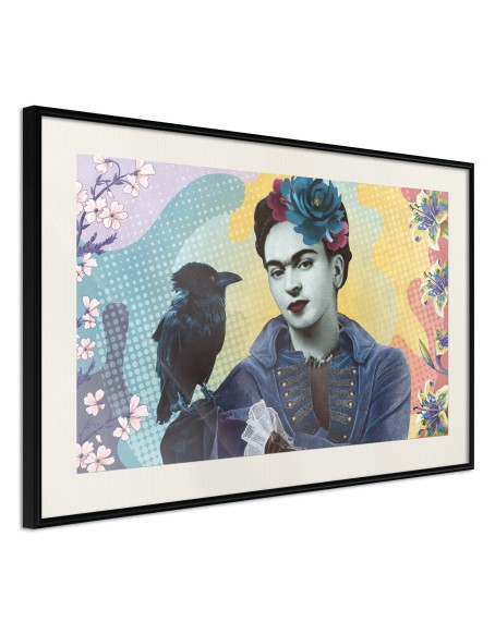 Плакат - Frida with a Raven