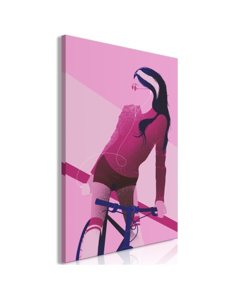 Картина - Woman on Bicycle (1 Part) Vertical