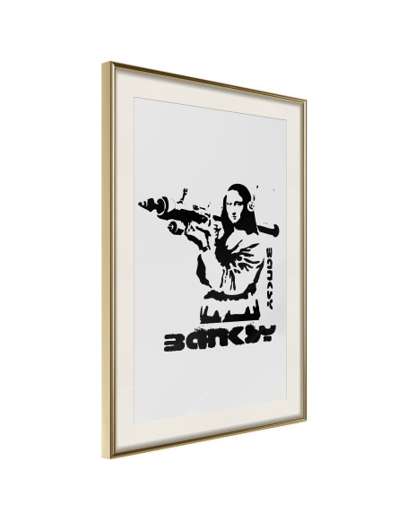 Плакат - Banksy: Mona Lisa with Bazooka I