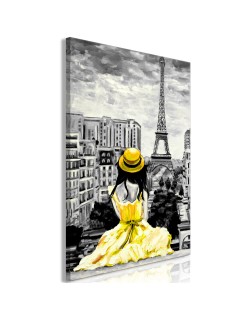 Картина - Paris Colour (1 Part) Vertical Yellow