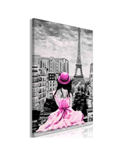 Картина - Paris Colour (1 Part) Vertical Pink