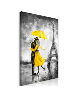 Картина - Paris Fog (1 Part) Vertical Yellow