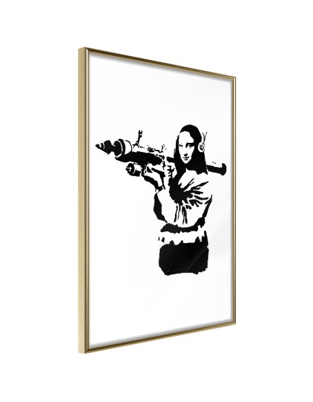 Плакат - Banksy: Mona Lisa with Bazooka II