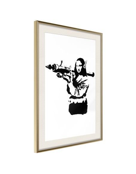 Плакат - Banksy: Mona Lisa with Bazooka II