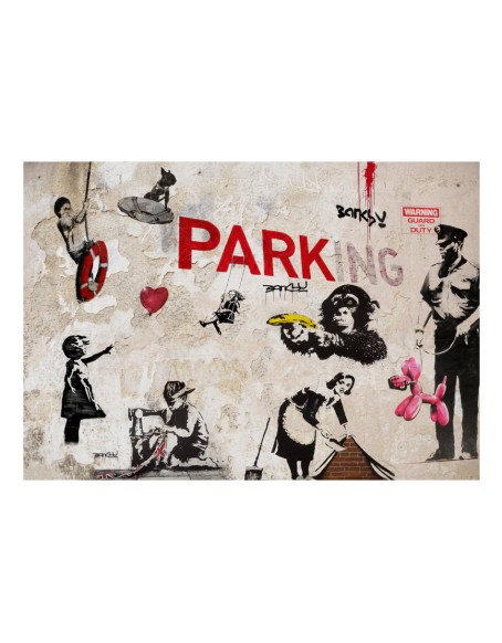 Фототапет - [Banksy] Graffiti Collage