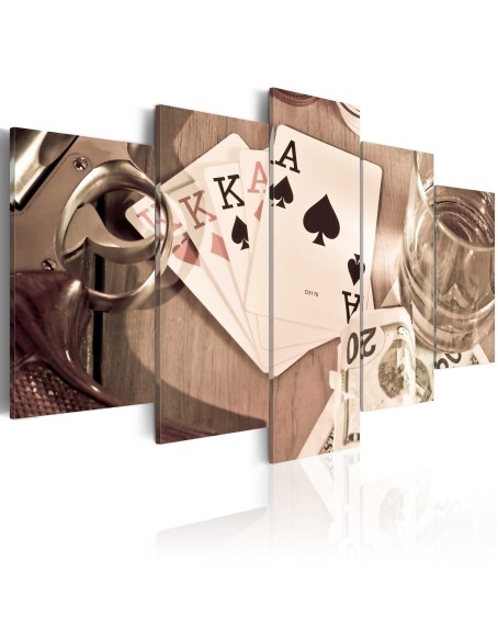 Картина - Poker night - sepia