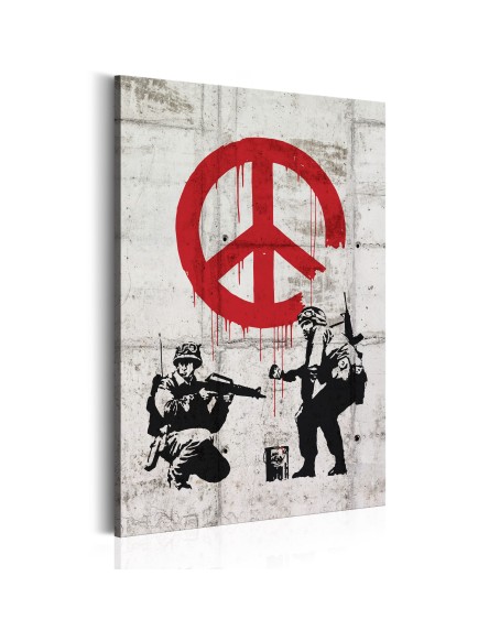 Картина -  Soldiers Painting Peace by Banksy