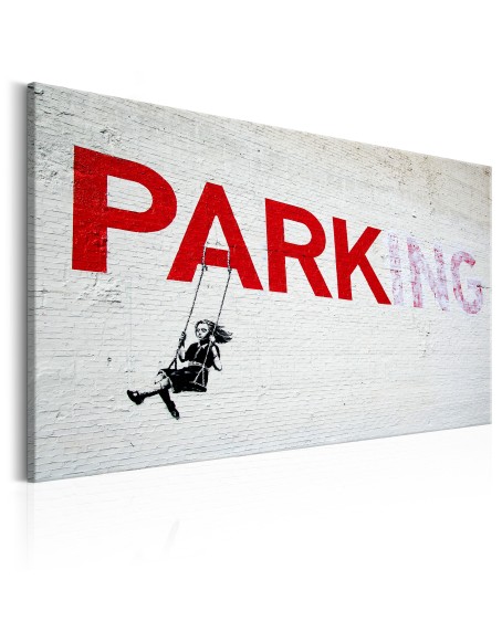 Картина - Parking Girl Swing by Banksy