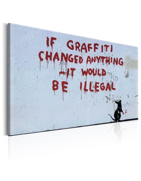 Картина - If Graffiti Changed Anything by Banksy