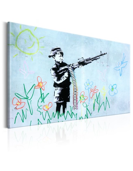 Картина - Boy with Gun by Banksy