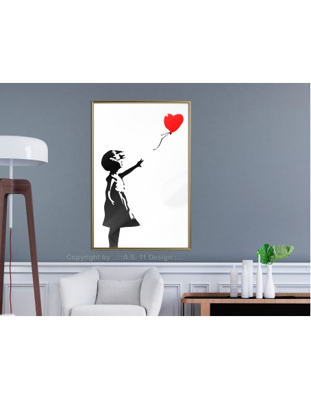 Плакат - Banksy: Girl with Balloon I