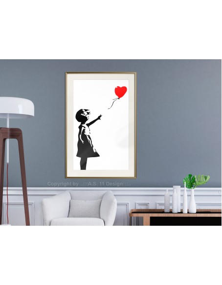 Плакат - Banksy: Girl with Balloon I